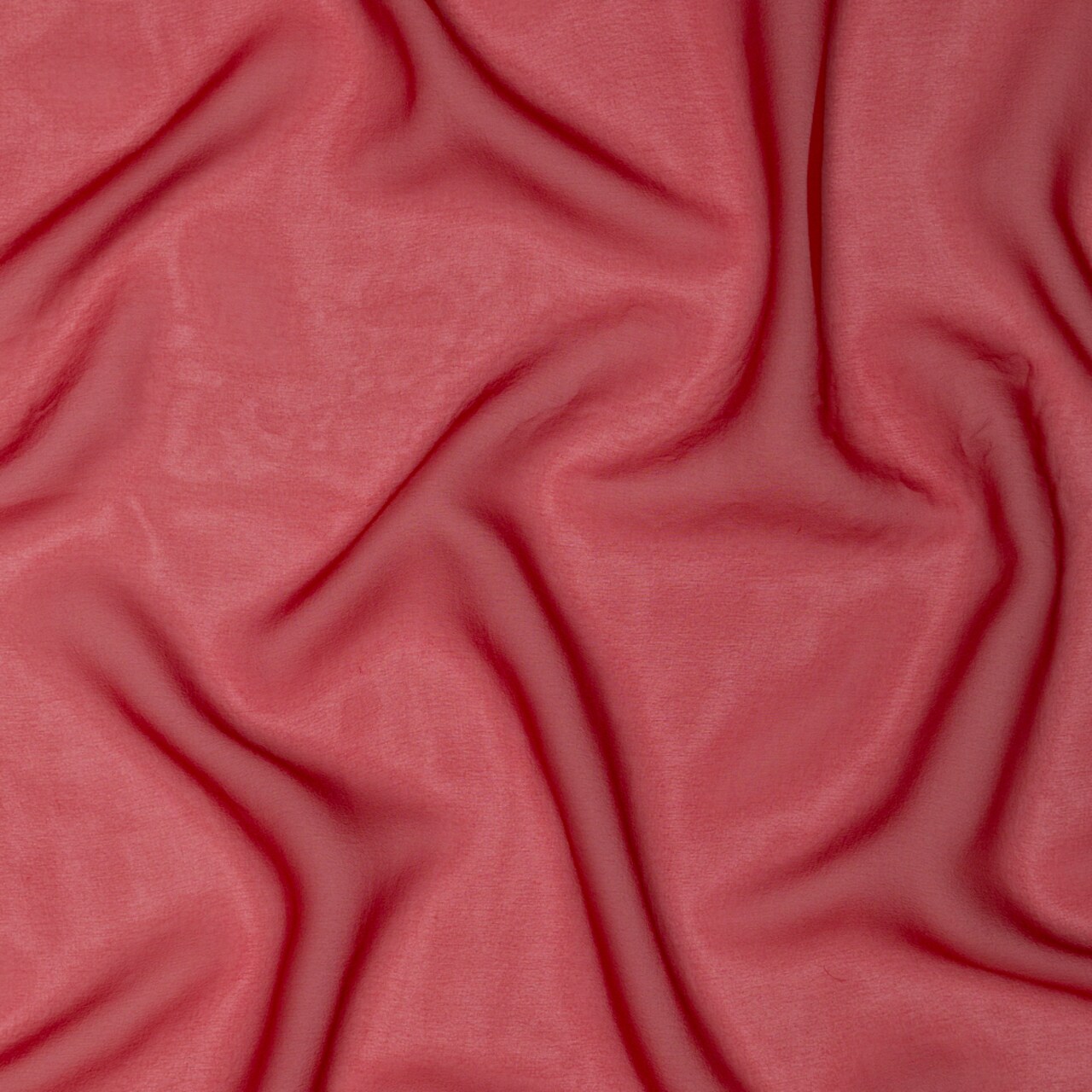 1 Yard Milly Red Silk Chiffon Fabric 52" Wide Perfect for Dresses & Apparel